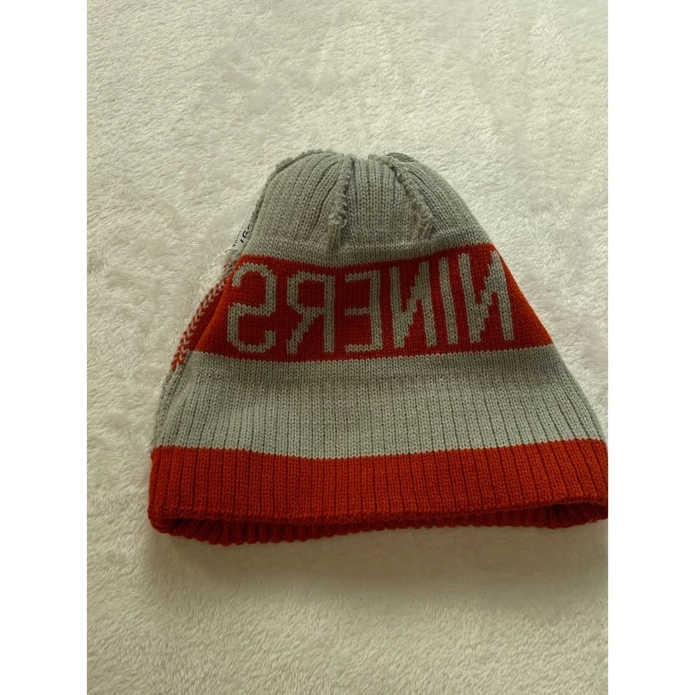 San Francisco 49ers Beanie Hat Mens Idegy‎ Red Grey Niners Pom Knit Cuffed Cap
